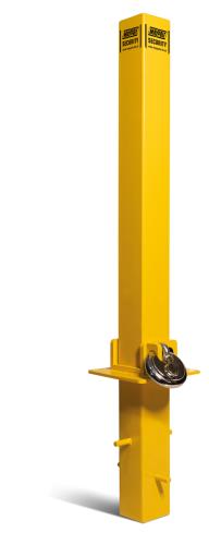 Maypole Fold Down Security Post Set In Concrete MP9739 - Maypole9739 HERO 3QTR P.jpg